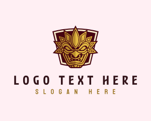 Relic - Tribal Maori Mask logo design