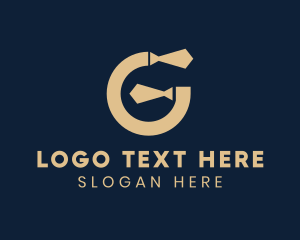 Tie - Business Necktie Letter G logo design