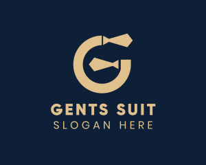 Business Necktie Letter G logo design
