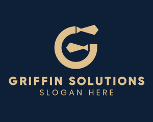 Business Necktie Letter G logo design