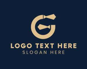 Suit - Business Necktie Letter G logo design