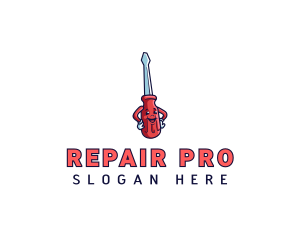 Screwdriver Handyman Repair logo design