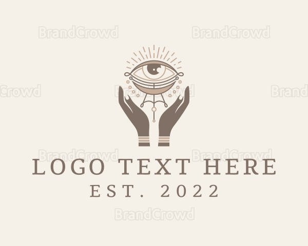 Mystical Eye Hands Jeweler Logo