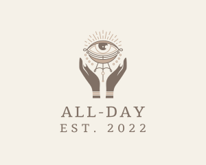 Mystical Eye Hands Jeweler logo design
