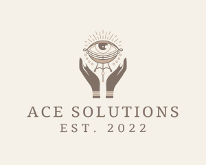 Mystical Eye Hands Jeweler logo design