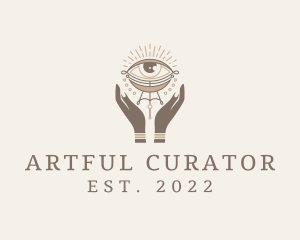 Mystical Eye Hands Jeweler logo design