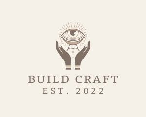 Mystical Eye Hands Jeweler logo design