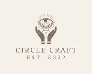 Mystical Eye Hands Jeweler logo design