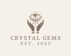 Mystical Eye Hands Jeweler logo design