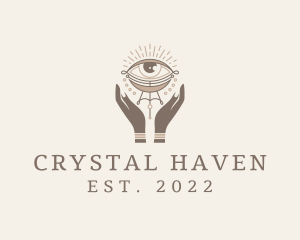 Mystical Eye Hands Jeweler logo design