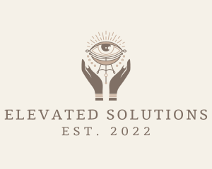 Mystical Eye Hands Jeweler logo design