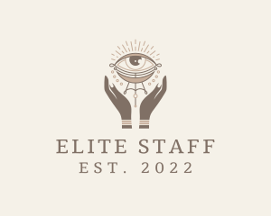 Mystical Eye Hands Jeweler logo design