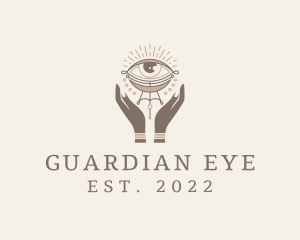 Mystical Eye Hands Jeweler logo design