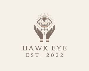 Mystical Eye Hands Jeweler logo design