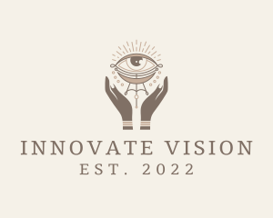 Visionary - Mystical Eye Hands Jeweler logo design