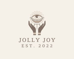 Mystical Eye Hands Jeweler logo design