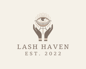 Mystical Eye Hands Jeweler logo design