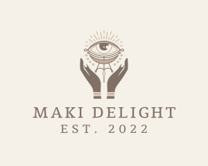 Mystical Eye Hands Jeweler logo design