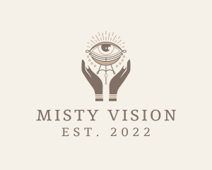 Mystical Eye Hands Jeweler logo design