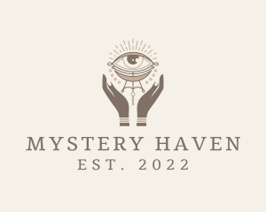 Mystical Eye Hands Jeweler logo design