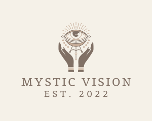 Mystical Eye Hands Jeweler logo design