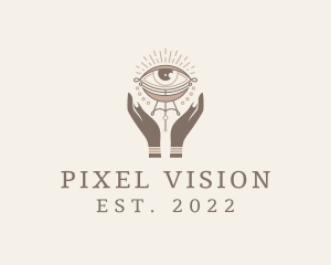 Mystical Eye Hands Jeweler logo design