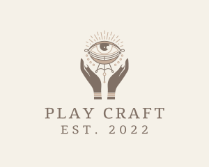 Mystical Eye Hands Jeweler logo design