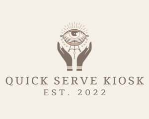 Mystical Eye Hands Jeweler logo design