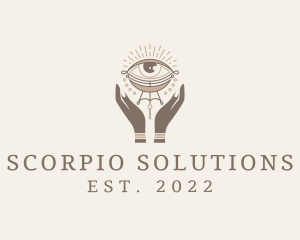 Mystical Eye Hands Jeweler logo design