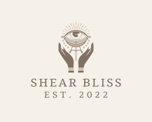 Mystical Eye Hands Jeweler logo design