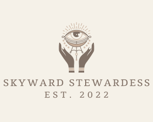 Mystical Eye Hands Jeweler logo design