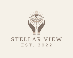 Mystical Eye Hands Jeweler logo design