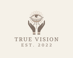 Mystical Eye Hands Jeweler logo design