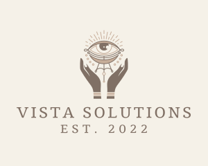 Mystical Eye Hands Jeweler logo design