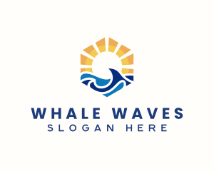 Ocean Sea Wave logo design