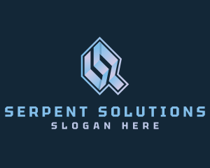 Digital Gradient Software App logo design