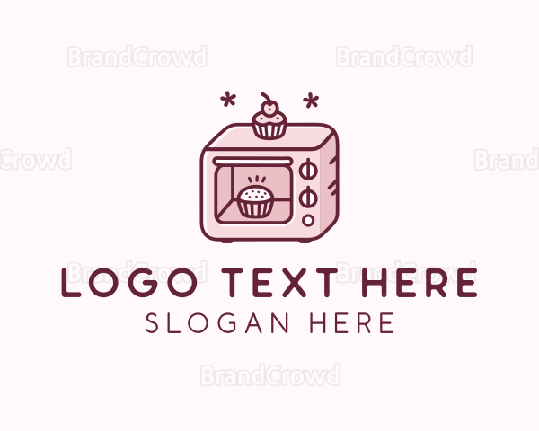 Baking Oven Cupcake Logo