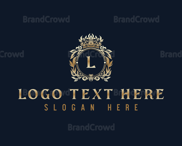 Ornamental Crown Elegant Logo