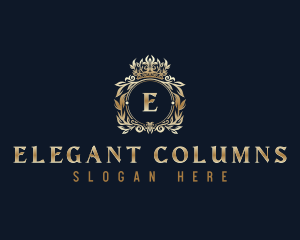 Ornamental Crown Elegant logo design