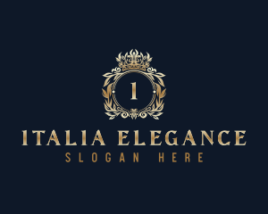 Ornamental Crown Elegant logo design