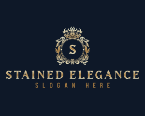 Ornamental Crown Elegant logo design