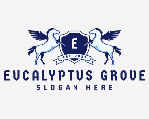 Pegasus Shield Boutique logo design