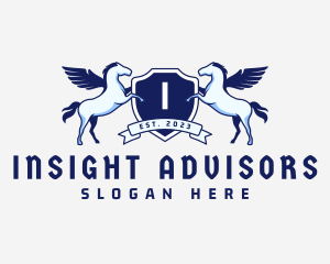 Pegasus Shield Boutique logo design