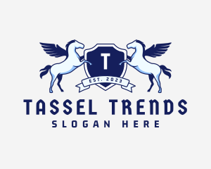 Pegasus Shield Boutique logo design