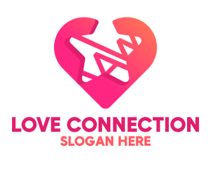 Romance - Star Heart Dating logo design