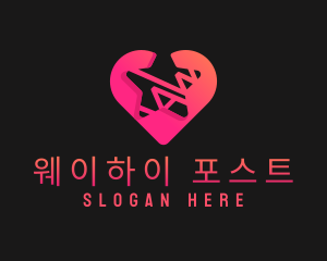 Star Heart Dating logo design