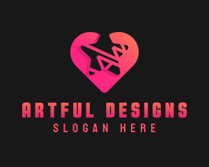 Star Heart Dating logo design