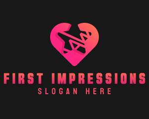 Star Heart Dating logo design