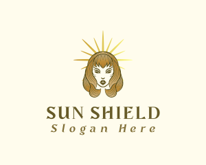Sunscreen - Lady Sunshine Beauty logo design