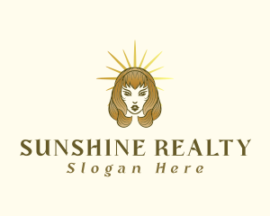 Lady Sunshine Beauty logo design